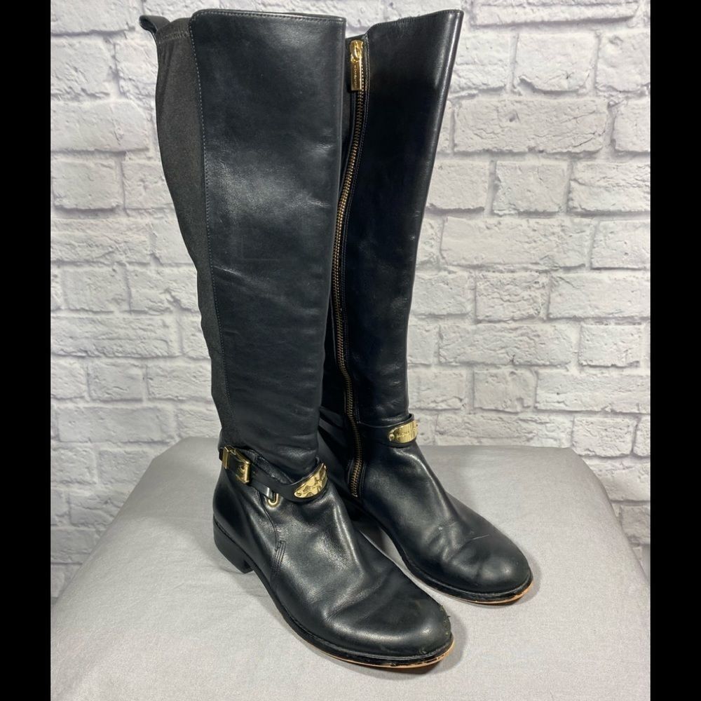 MICHAEL Kors • Arley tall black riding boots - Picture 3 of 8